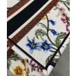 Christian Dior Small Dior Book Tote Bianco Multicolor Ricamo Dior Petites Fleurs