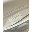 Christian Dior Small Lady D-Joy Bag Latte Patent Cannage Calfskin Cream