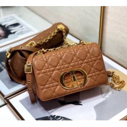 Christian Dior Piccola Borsa Caro Cannage Pelle Di Vitello Marrone Christian Dior Piccola Borsa Caro Cannage Pelle Di Vitello Marrone