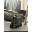 Dettagli perfetti Astuccio cosmetico con cerniera YSL Saint Laurent Gaby 23 cm nero