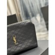 Dettagli perfetti Astuccio cosmetico con cerniera YSL Saint Laurent Gaby 23 cm nero