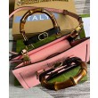 Dettagli perfetti Replica Perfetta a tracolla piccola Gucci Diana 735153 Rosa