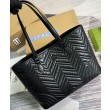 Dettagli perfetti Borse Firmate Replica tote grande Gucci GG Marmont 739684 nera