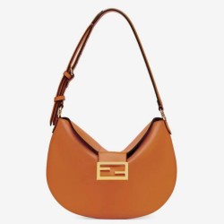 Miglior Prezzo Borsa Hobo Croissant Piccola Fendi Marrone Replica