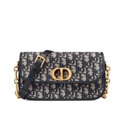 Miglior Prezzo Imitazione Christian Dior 30 Montaigne Avenue Bag Box pelle di vitello blu scuro Replica