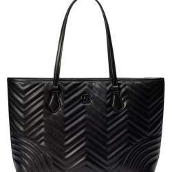 Miglior Prezzo Dettagli perfetti Borse Firmate Replica tote grande Gucci GG Marmont 739684 nera 