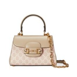 Mini Borsa Gucci Horsebit 1955 703848 Crema