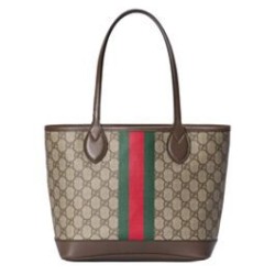 Miglior Prezzo Borsa tote piccola Ophidia Gucci 726762 Caffè scuro Replica