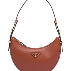 Miglior Prezzo Borsa a tracolla in pelle Prada 1BC194 Caffè Replica
