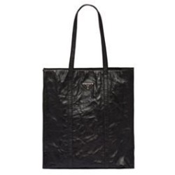 Miglior Prezzo Borsa tote media in pelle nappa anticata Prada 1BG587 nera Replica