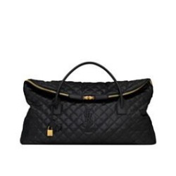 Miglior Prezzo Borsa Da Viaggio Gigante YSL Saint Laurent Es In Pelle Trapuntata Nera Replica