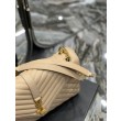 Imitazione Borsa a busta grande YSL Saint Laurent Mix Matelasse Albicocca 31cm