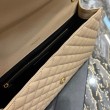 Imitazione Borsa a busta grande YSL Saint Laurent Mix Matelasse Albicocca 31cm