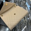 Imitazione Borsa a busta grande YSL Saint Laurent Mix Matelasse Albicocca 31cm