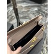 Imitazione Qualità superiore replica a spalla YSL Saint Laurent Manhattan Albicocca