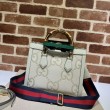 Imitazione Borse Firmate Replica tote piccola Gucci Diana 702721 Bianca