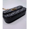 Imitazione Christian Dior 30 Montaigne Avenue Bag Box pelle di vitello blu scuro