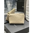 Pochette cosmetica con cerniera YSL Saint Laurent Gaby 23 cm albicocca