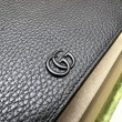 Qualità superiore replica Portafoglio con catena Gucci GG Marmont 497985 Nero