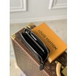 Qualità superiore replica Portafoglio LV Zippy Mahina M61867 Nero