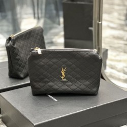 Miglior Prezzo Dettagli perfetti Astuccio cosmetico con cerniera YSL Saint Laurent Gaby 23 cm nero Replica