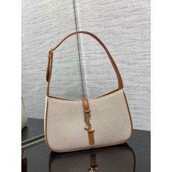 YSL Saint Laurent Le 5 A 7 Borsa Hobo Tela Pelle