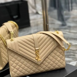 Sito Replica Imitazione Borsa a busta grande YSL Saint Laurent Mix Matelasse Albicocca 31cm imitazioni Miglior Prezzo Imitazione Borsa a busta grande YSL Saint Laurent Mix Matelasse Albicocca 31cm Replica