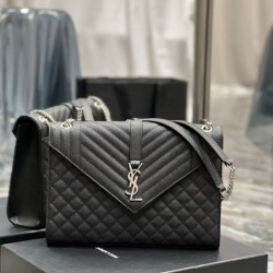 Sito Replica Borsa a busta grande YSL Saint Laurent Mix Matelasse nera 31 cm imitazioni Miglior Prezzo Borsa a busta grande YSL Saint Laurent Mix Matelasse nera 31 cm Replica