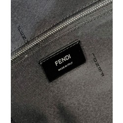 Zaino jacquard Fendi con coulisse FF 7VZ056 Nero