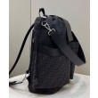 Zaino jacquard Fendi con coulisse FF 7VZ056 Nero