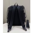 Zaino jacquard Fendi con coulisse FF 7VZ056 Nero
