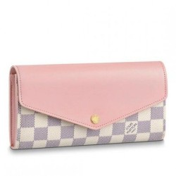 Dettagli perfetti Sarah Portafoglio Damier Azur N60232 imitazioni perfette