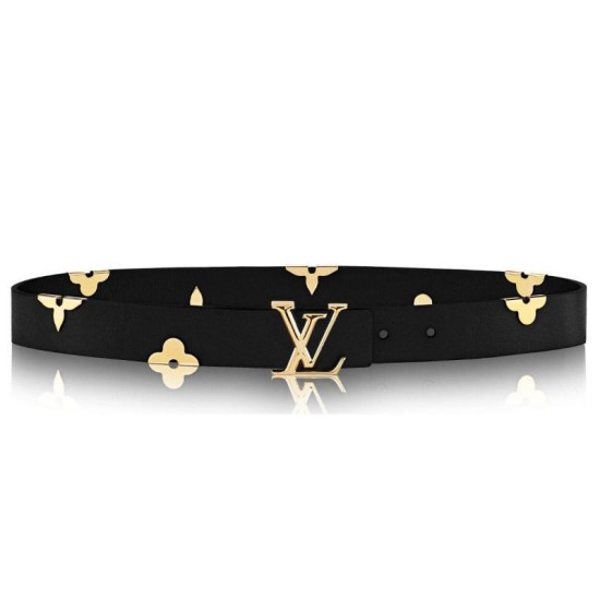 Pari all'originale replica Iconic Metallic Flowers 30mm Belt M9310U