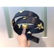Pari all'originale replica Iconic Metallic Flowers 30mm Belt M9310U