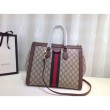 Ophidia GG borsa media con manico 524537 Caffè scuro