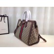 Ophidia GG borsa media con manico 524537 Caffè scuro