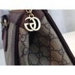 Ophidia GG borsa media con manico 524537 Caffè scuro