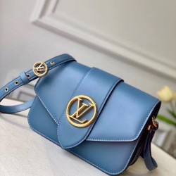 LV Pont 9 Borse Replica M55947 Blu Dupe Perfetta Cloni Firmate LV Pont 9 Borse Replica M55947 Blu imitazioni
