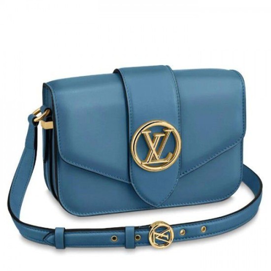 Cloni Firmate LV Pont 9 Borse Replica M55947 Blu imitazioni