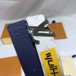 Pari all'originale replica Cintura Initiales 40mm Monogram M0162U Bianco