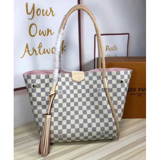 Replica Alta Qualità Propriano Tote Damier Azur N44027 Bianco