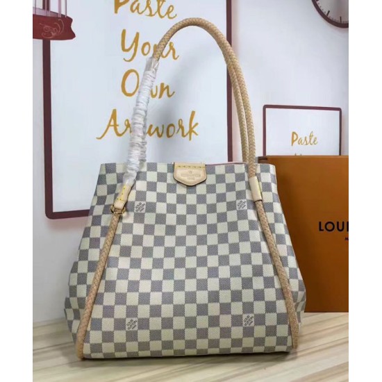 Replica Alta Qualità Propriano Tote Damier Azur N44027 Bianco