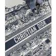 Borse Replica a mano Christian Dior grande con libro blu scuro