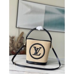 Borsa a secchiello LV Petit Rafia M59961