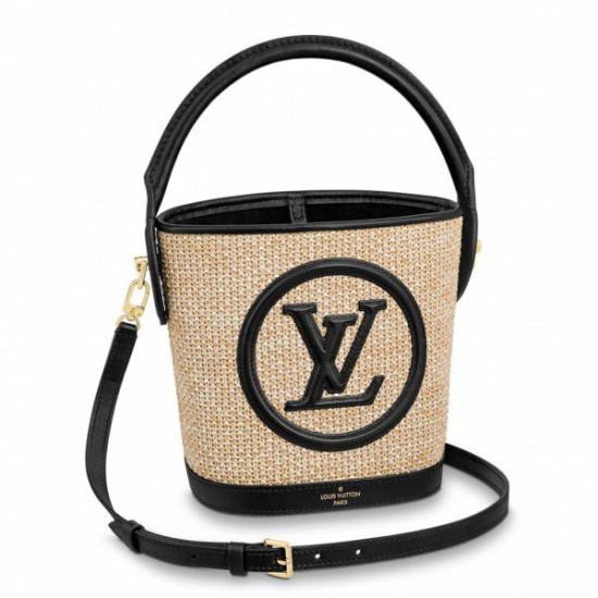 Borsa a secchiello LV Petit Rafia M59961