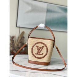 Borsa a secchiello LV Petit Rafia M59962