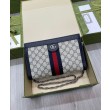 Borsa Replica 1:1 a tracolla piccola Gucci Ophidia GG 503877 blu scuro