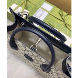 Borse Imitazioni Gucci Small Tote Con Incastro G 659983 Blu Scuro