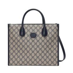 Borse Imitazioni Gucci Small Tote Con Incastro G 659983 Blu Scuro