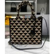 Borsa Prada Small Symbole Tessuto Jacquard Nera